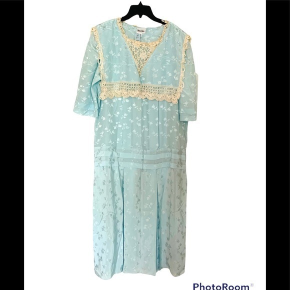Vintage Dresses & Skirts - Vintage 50’s 60’s Neiman Marcus Blue Dress Dropped waist  Getsby Old Hollywood